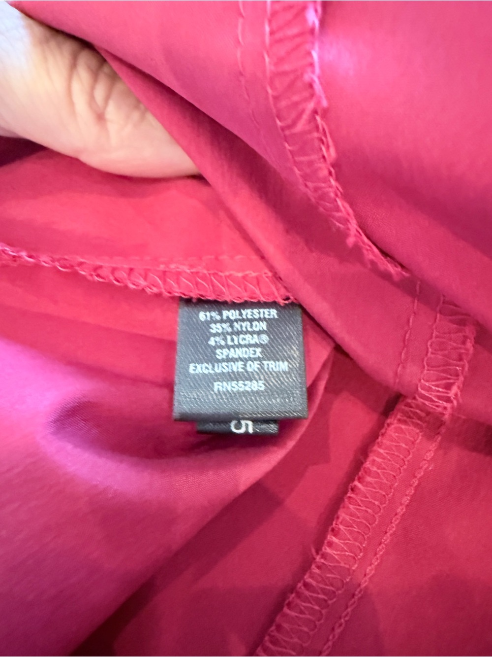 Express Red Ruffle-Trim Button Down Blouse - Picture 7 of 10